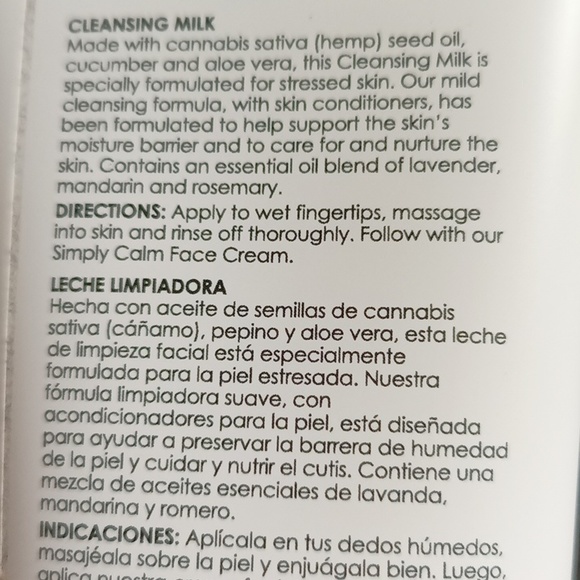 Simply Calm Cleansing Milk minimalist - Picture 9 of 10